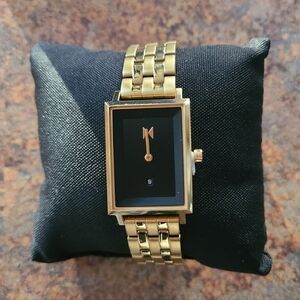 MVMT Gold And Black Signature Square Watch